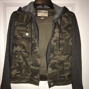 Wallflower Camo Layered Jacket